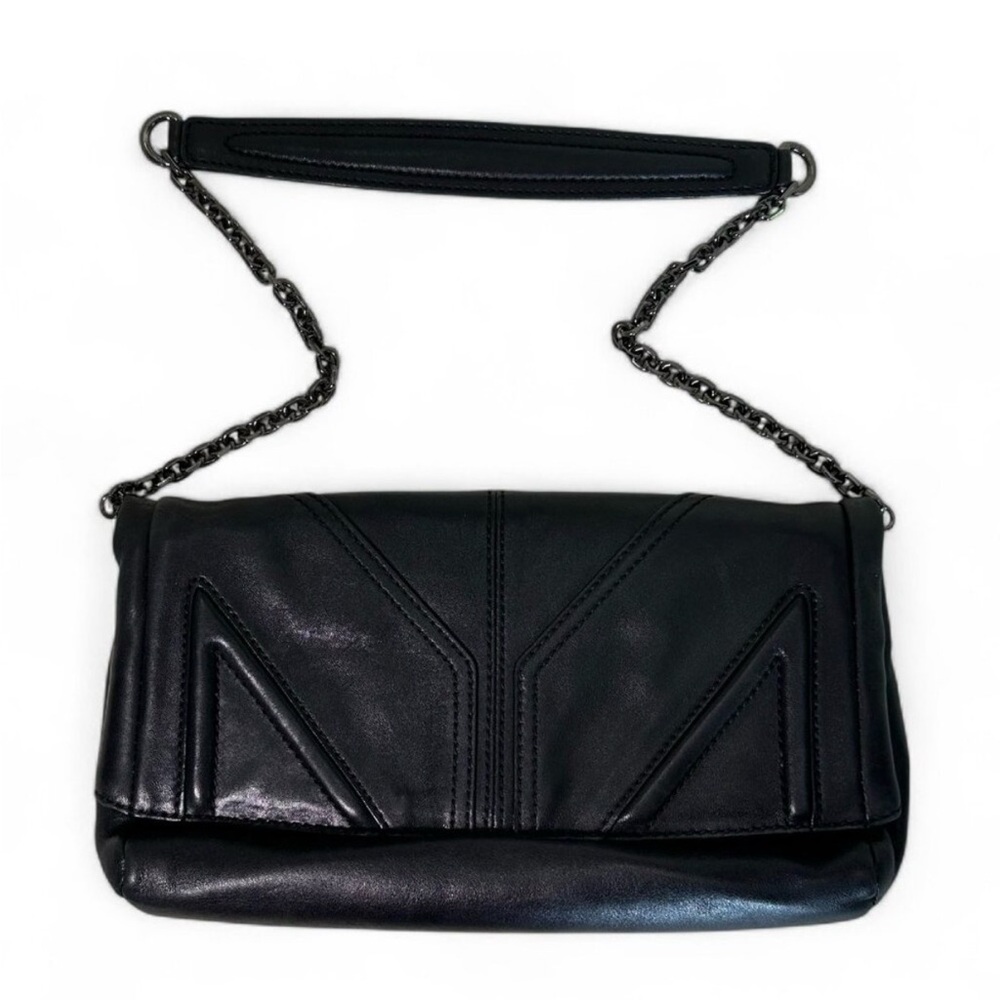 Authentic MCM Women's Black Leather Shoulder Bag - Like New - Picture 2 of 14
